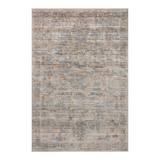 Jean Stoffer x Loloi Katherine Pebble / Ocean 18" x 18" Sample Rug For Sale