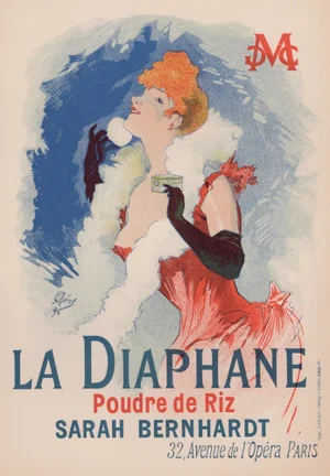 J. Chéret, La Diaphane from Les Maîtres de L'Affiche, 1898, Original Lithograph