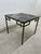 Mid-Century Modern Hollywood Regency Greek Key Square Dining or Game Table Geometric Brass Base For Sale - Image 3 of 8