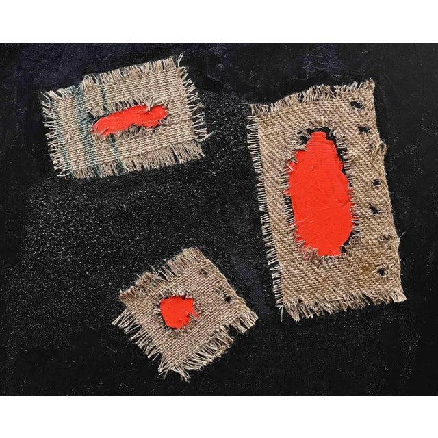 Hommage to Burri is an original artwork realized by Giorgio Lo Fermo (b. 1947) in 2022. Original Oil Painting on Canvas....
