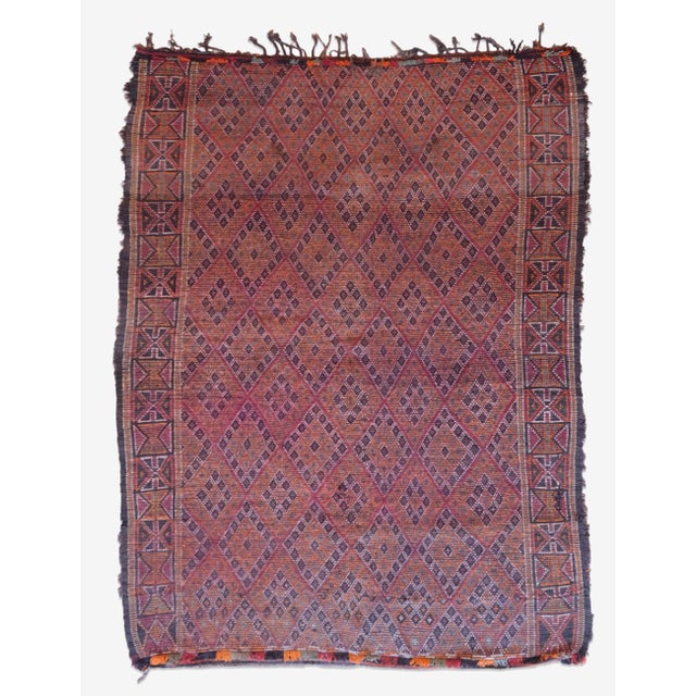 Moroccan 1980s Moroccan Beni MGuild Rug - 9.5 X 6.8 Ft For Sale - Image 3 of 10