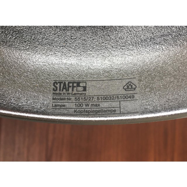Mid-Century German Space Age White Pendant Lamp from Staff Leuchten For Sale - Image 11 of 12
