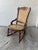 Brown Vintage Victorian Wooden & Cane /Rattan Rocking Chair For Sale - Image 8 of 8