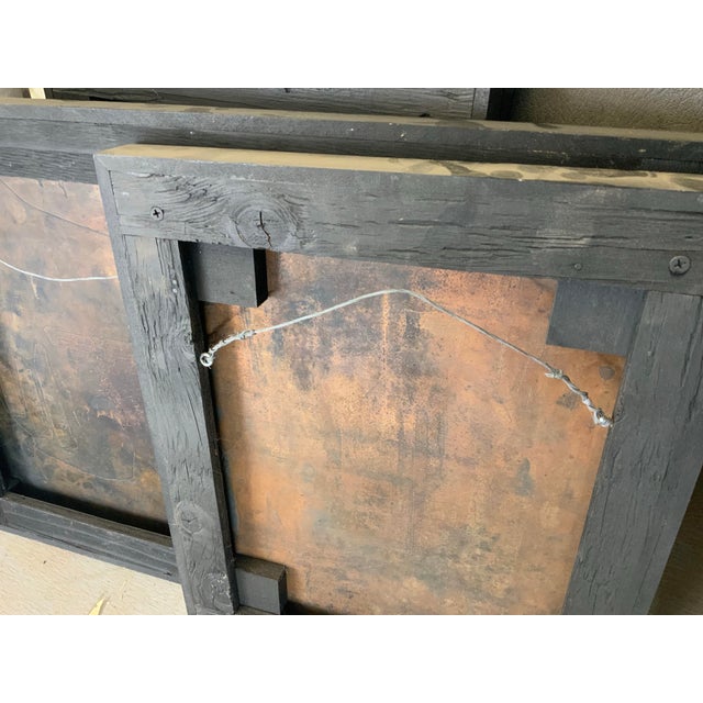 “Golden Gate Bridge “ Triptych Custom Framed Vintage Printing Plates For Sale - Image 11 of 11