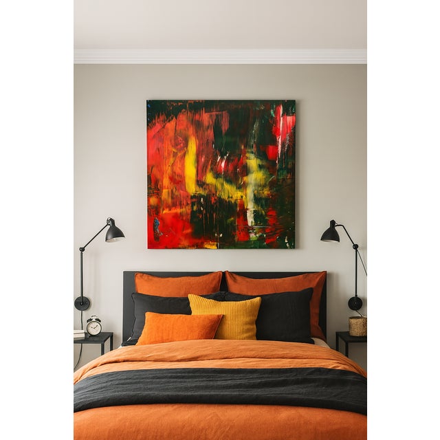 Feelings Abstract Acrylic Painting For Sale - Image 4 of 11