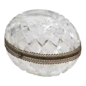 Early 20th Century Antique French Crystal Dresser Box