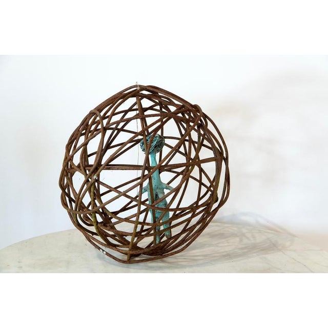 Caged Woman 2 in Rusted Iron, 2010s For Sale - Image 3 of 15