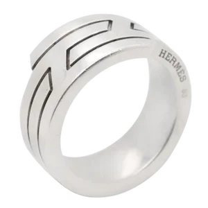 Hermès Sterling Silver Band Ring