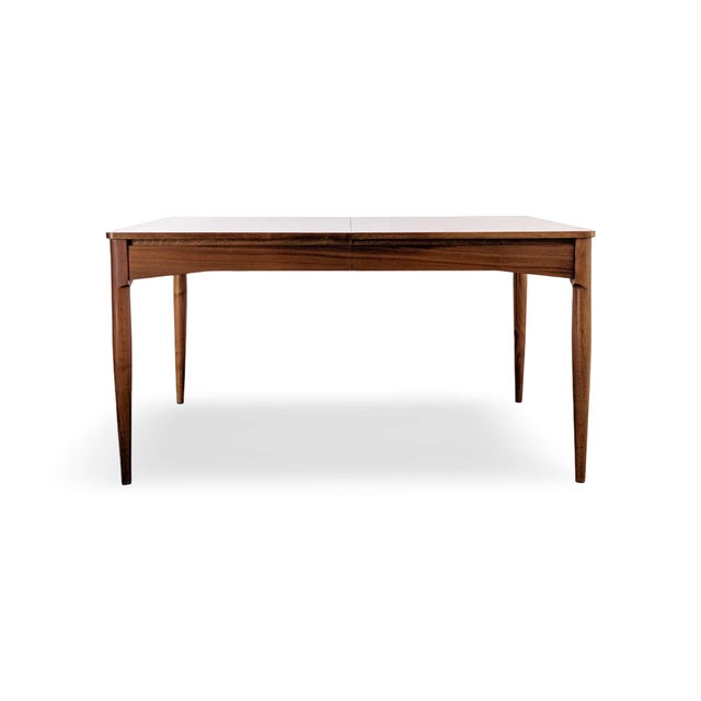 Vintage Lacquered Walnut and Teak Dining Table, 1970s For Sale - Image 9 of 9