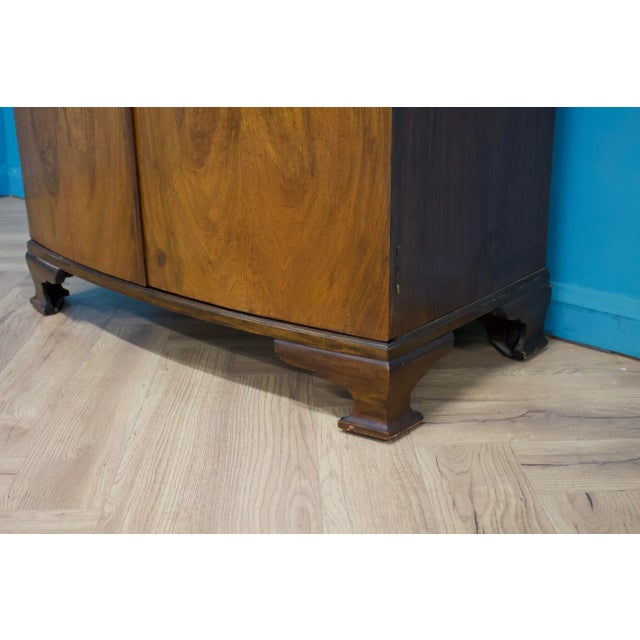 Art Deco Walnut Compact Wardrobe, 1930s For Sale - Image 6 of 10