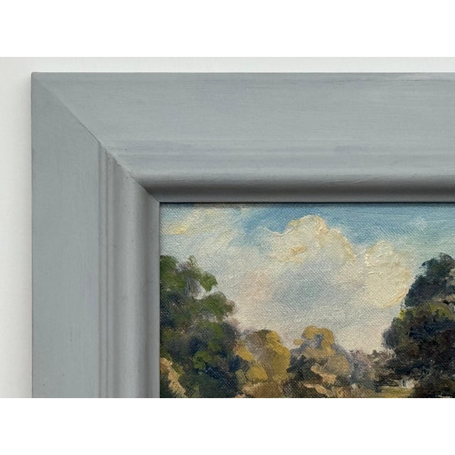 Figures in a Forest by a River Bank in Northern Ireland by 20th Century Artist 1980 Circa For Sale - Image 9 of 18