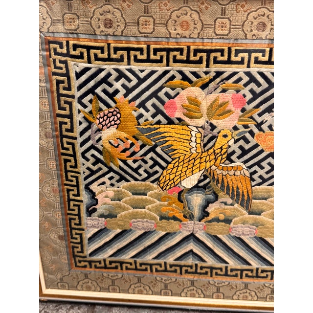 Chinese Qing Dynasty Embroidered Fifth Rank Badge For Sale In San Francisco - Image 6 of 12