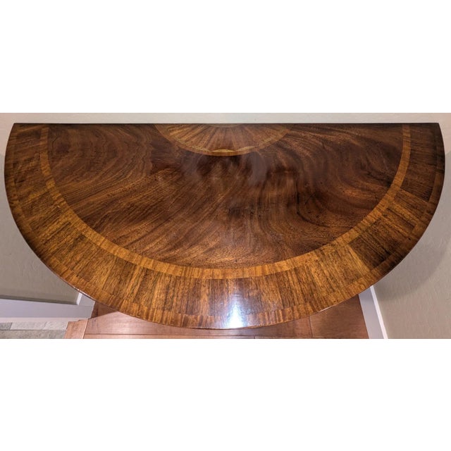 Baker Furniture Company Baker Demilune Historic Charleston Console For Sale - Image 4 of 6