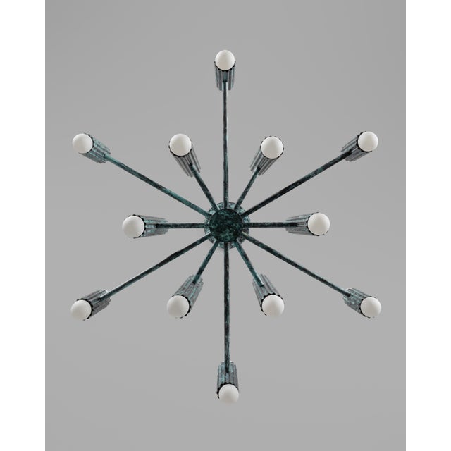 Industrial Vesta Round 24 Chandelier For Sale - Image 10 of 18