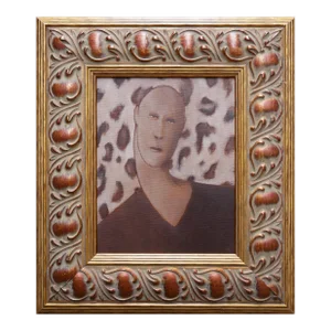 2022 "Determination" Brown Toned Contemporary Abstract Surrealist Painting by Scott Woodard, Framed