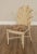 1980s Vintage Rattan Cream Lacquered Dining Chair For Sale - Image 5 of 13