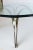 1970s 1970s Vintage Roger Sprunger for Dunbar Style Sculptural Silver and Glass Arched Cocktail Table For Sale - Image 5 of 10
