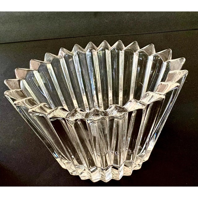 Transparent Vintage Mikasa Diamond Fire Crystal Box With Lid For Sale - Image 8 of 9