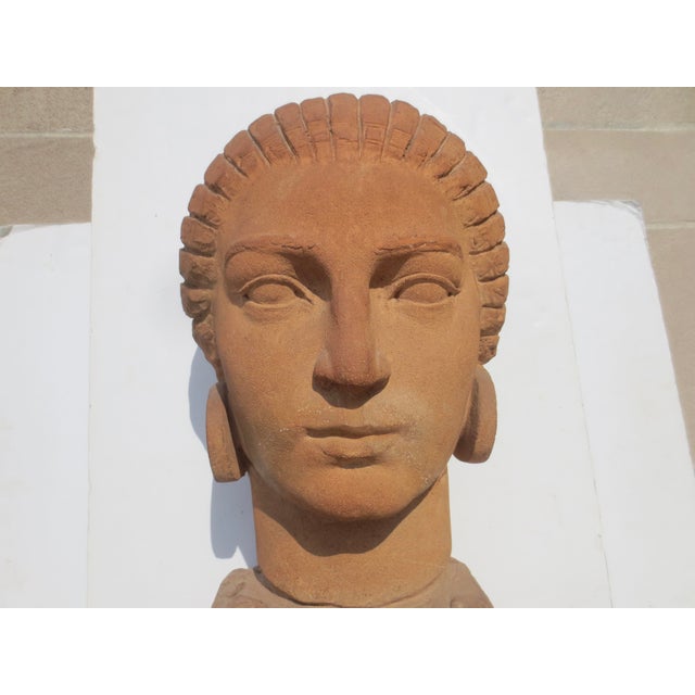 1930s Unique Terra Cotta by Marcel Andre Bouraine Dated 1930 For Sale - Image 5 of 14