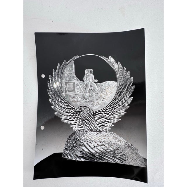 Transparent Waterford Crystal “Man on the Moon” by Michael Morrissey 1999 Special Edition, One-of-a-Kind For Sale - Image 8 of 12