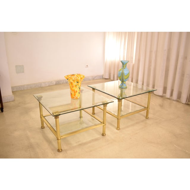 Neoclassical 1980s Pair of French Hollywood Regency Coffee Tables Attributed to Maison Jansen For Sale - Image 3 of 12