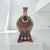 A substantial mid-twentieth-century American studio pottery lidded vessel with a strongly sculptural Modernist presence....