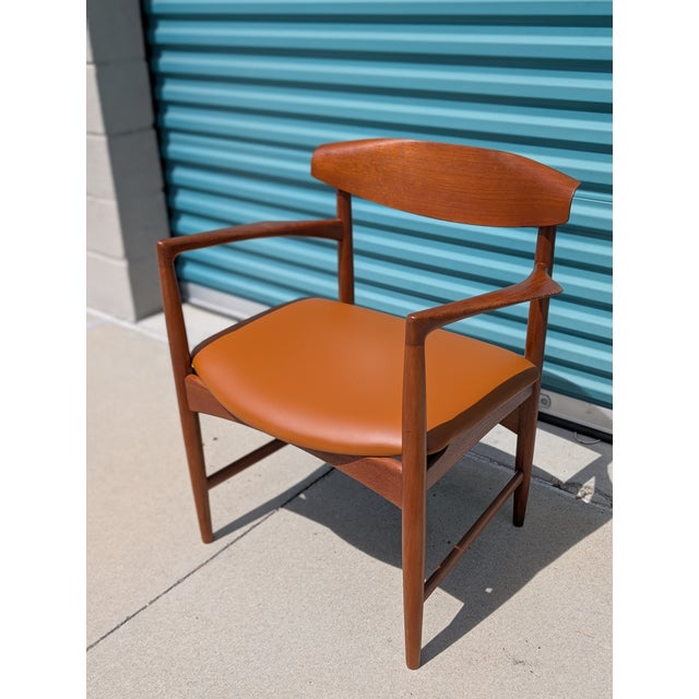 Mid-Century Modern Danish Mid Century Modern Teak Chair by Ib Kofod-Larsen Armchair for Selig, C1960s For Sale - Image 3 of 17