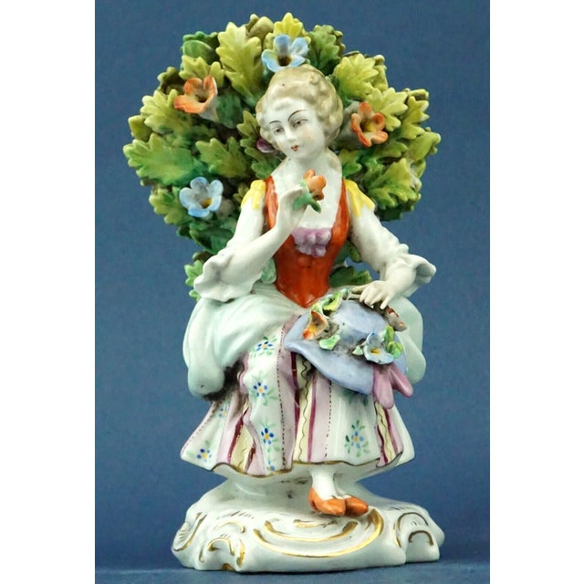 19th Century Porcelain Sculpture of a Lady by Ernest Bohne & Söhne, Germany For Sale - Image 11 of 18