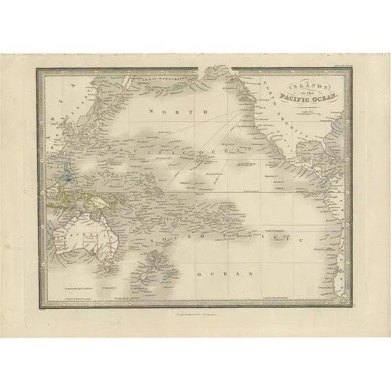Mid 19th Century Antique Map of the Islands in the Pacific Ocean by Wyld, 1845 For Sale - Image 5 of 5