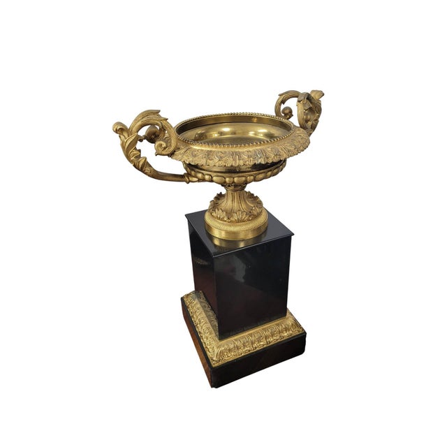 Bronze Antique French Empire Ormolu Centerpiece Tazzas, Circa 1860–1880 For Sale - Image 8 of 11