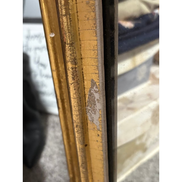 Large Vintage Giltwood & Gesso Full-Length Pier Mirror, 64” For Sale - Image 10 of 17