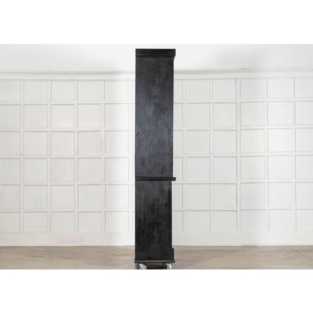 Large English Ebonised Mirrored Mahogany Cabinet, 1880 For Sale - Image 9 of 18