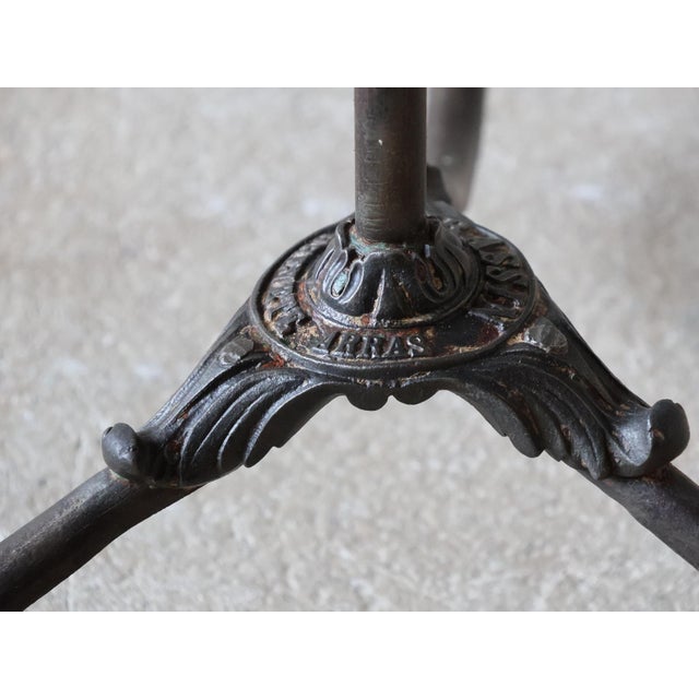 19th Century French Cast Iron Bistro Table with Claw Feet from Arras, 1890s For Sale - Image 6 of 11