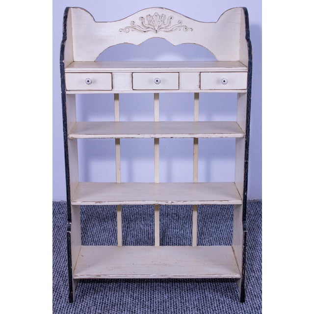 Antique Pine Kitchen Shelf Unit, 1920 For Sale - Image 3 of 6