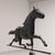 An important copper weathervane from the early 1900s, featuring a three-dimensional composition depicting a running horse....