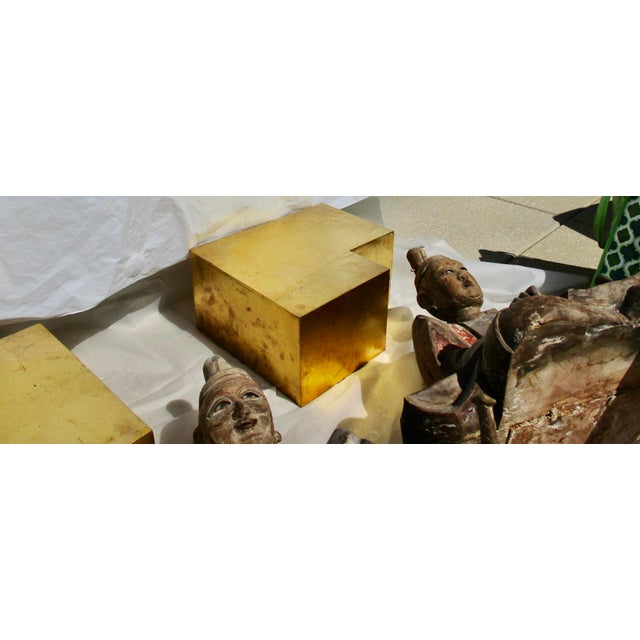 Edo Shinto Wooden Priests Circa 1850s Japan - A Pair of 2 For Sale - Image 13 of 17