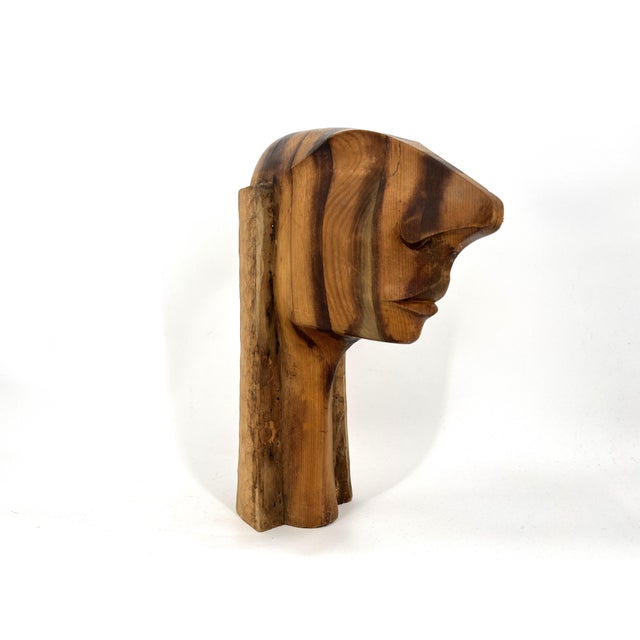 Wood Vintage Teak Sculpture, 1970s For Sale - Image 7 of 10