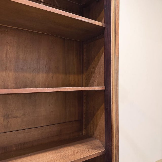 19th Century French Louis Philippe Mahogany Bookcase With Glazed Doors For Sale - Image 15 of 16