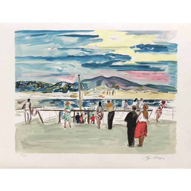 Yves Brayer, The Cornice, Original Signed Lithograph For Sale - Image 8 of 8