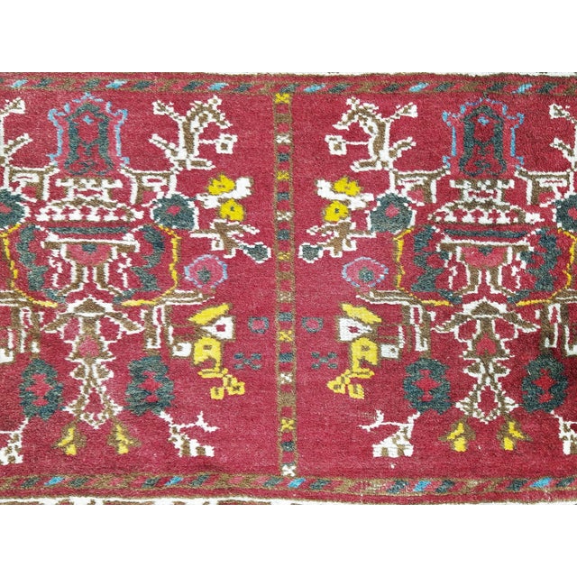 Traditional Vintage Turkoman Hand Knotted Wool Rug, 1'6x2'7 For Sale - Image 3 of 3