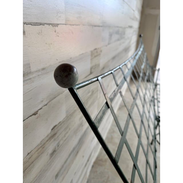 Mid-Century Modern Mid 20th Century Attributed to Mario Papperzini for Salterini Iron Garden Sofa For Sale - Image 3 of 18