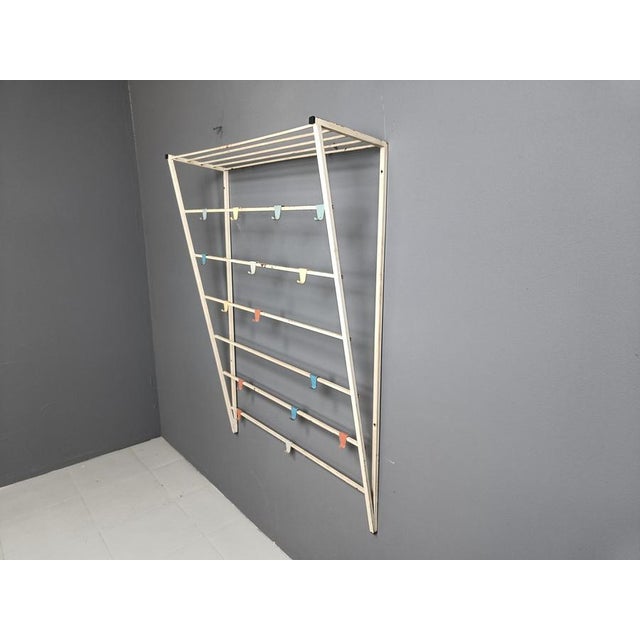 White Vintage Coat Rack by Tjerk Reijenga for Pilastro, 1950s For Sale - Image 8 of 10