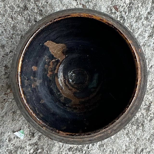 Late 20th Century Vintage Boho Original Studio Pottery Bowl For Sale - Image 5 of 7