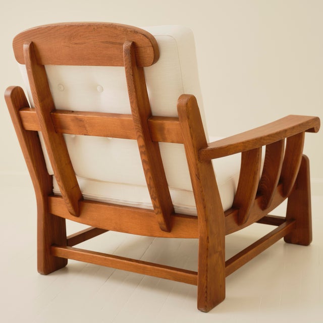 Maison Regain Armchairs, a Pair, 1960s For Sale - Image 10 of 12