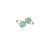 Art Deco 18k Authentic Heart Cut Emerald Wrap Around Finger Ring Size 5.5 For Sale - Image 3 of 12
