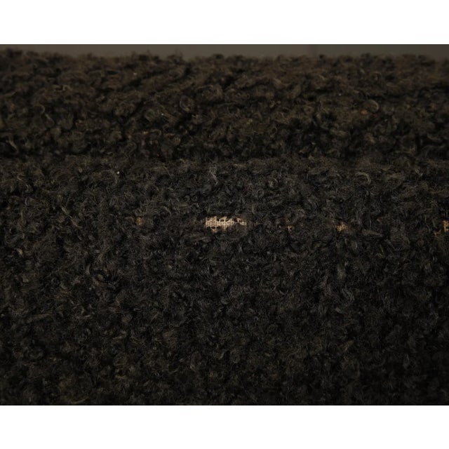 Vintage Mid-Century Milo Baughman Style Chrome Lounge Chair With Black Bouclé, 1970s For Sale - Image 15 of 18