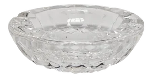 1960s Mini Round Polished Crystal Ashtray by Waterford