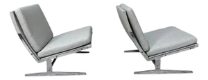 1960s Bo-561 Chairs by Preben Fabricius and Jørgen Kastholm for Bo-Ex (Pair), Attributed