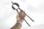Antique Brass and Copper Tone Fire Tongs or Coal Tool For Sale - Image 4 of 12