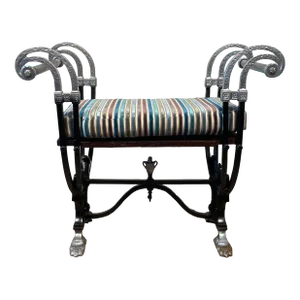 Early 20th Century Neo Classical Cast Iron Bench